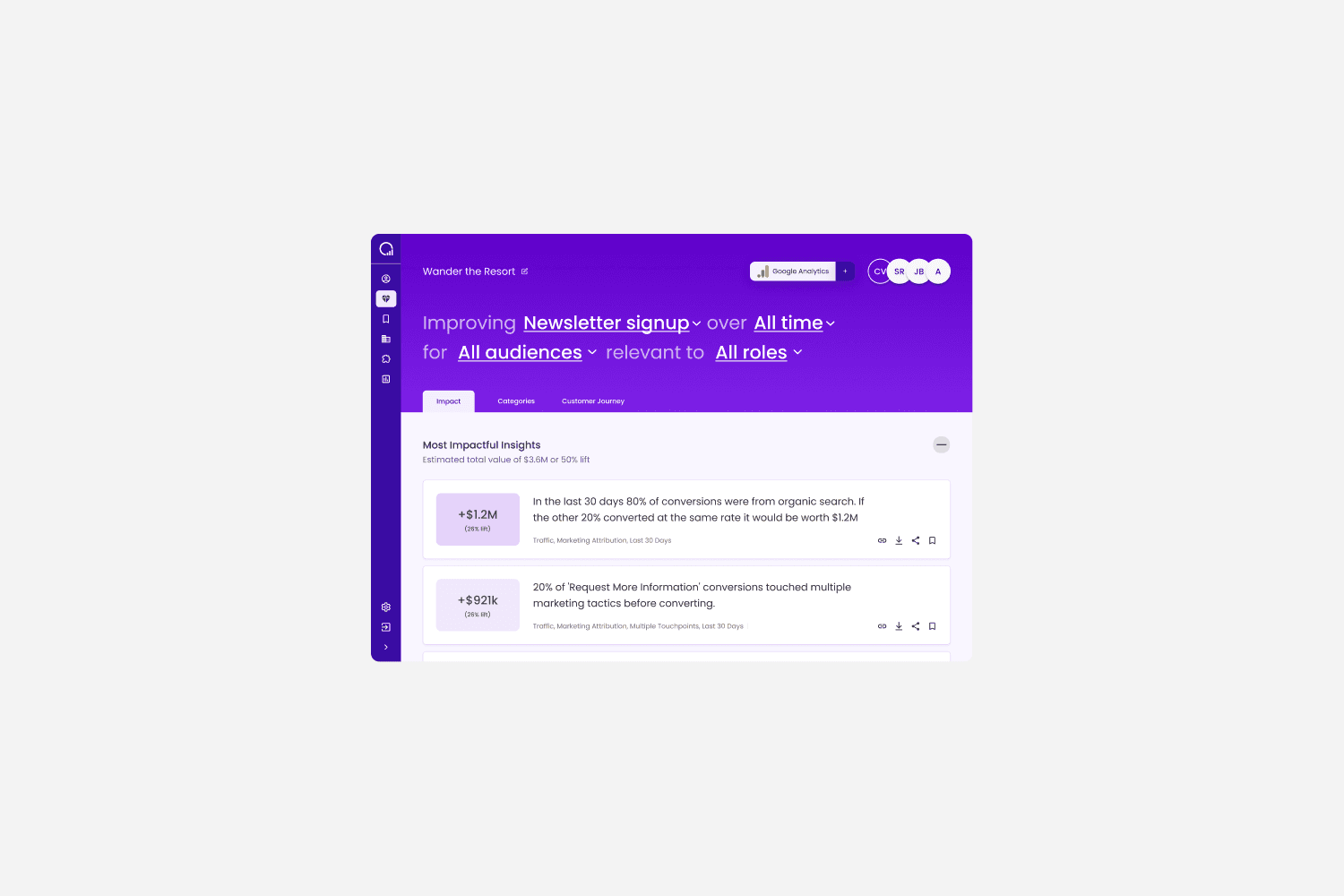 Clickvoyant digital product design screen, image 6