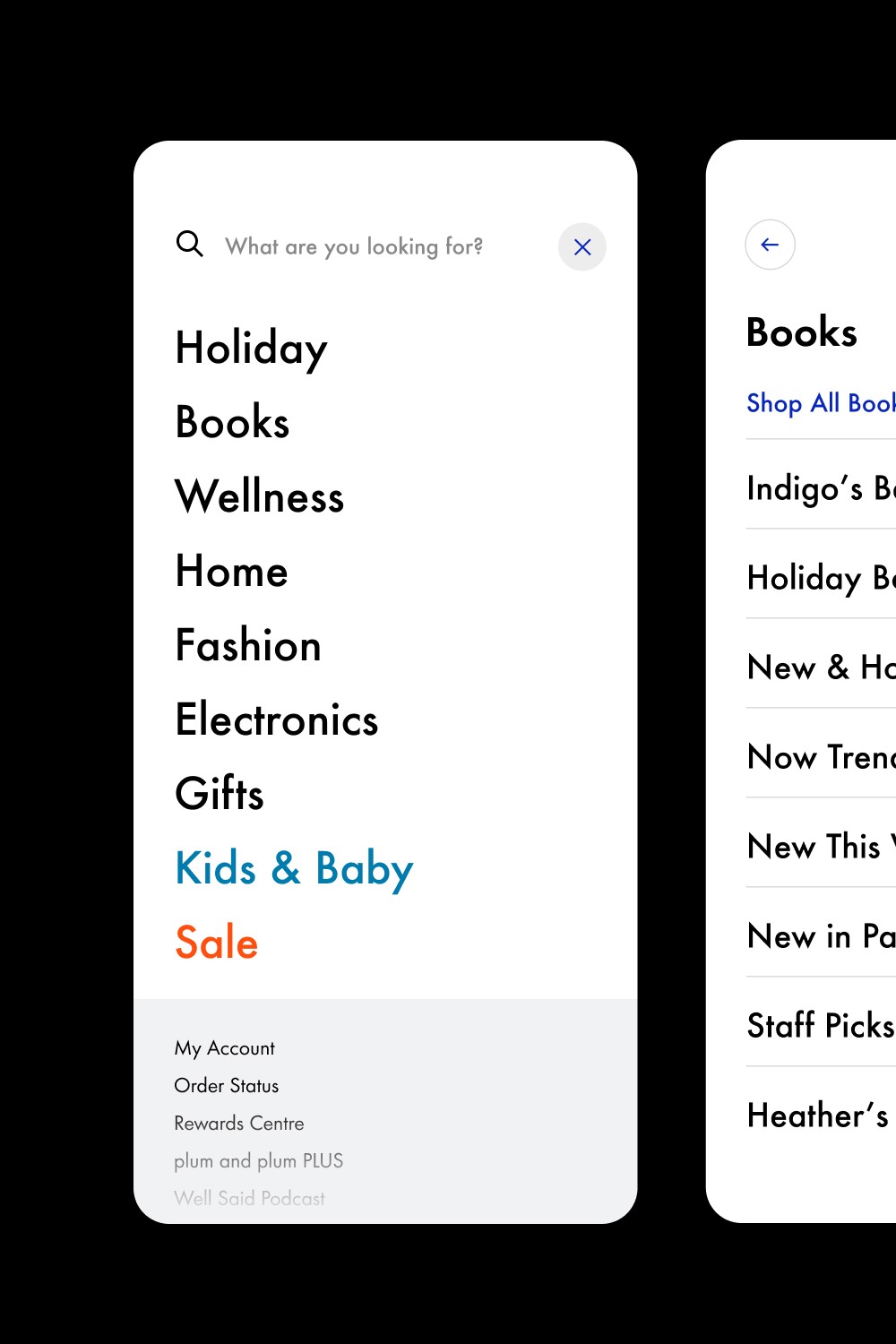 Indigo digital product design screen, image 4 mobile version