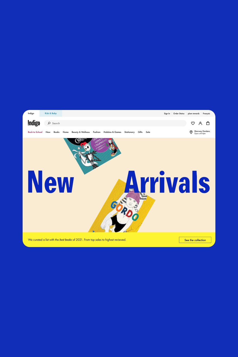 Indigo digital product design screen, image 2 mobile version